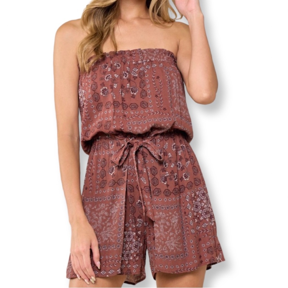 Paisley Design Romper